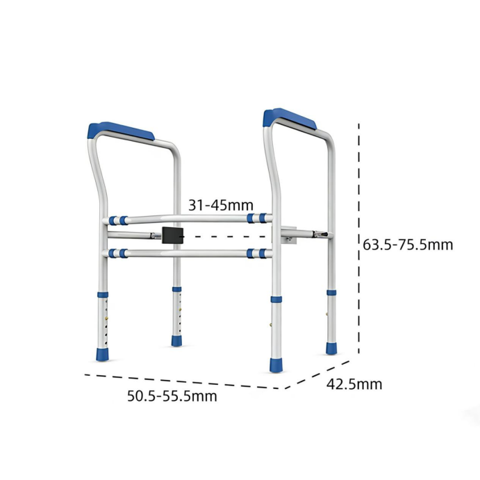Adjustable Toilet Safety Rail & Stand Assist