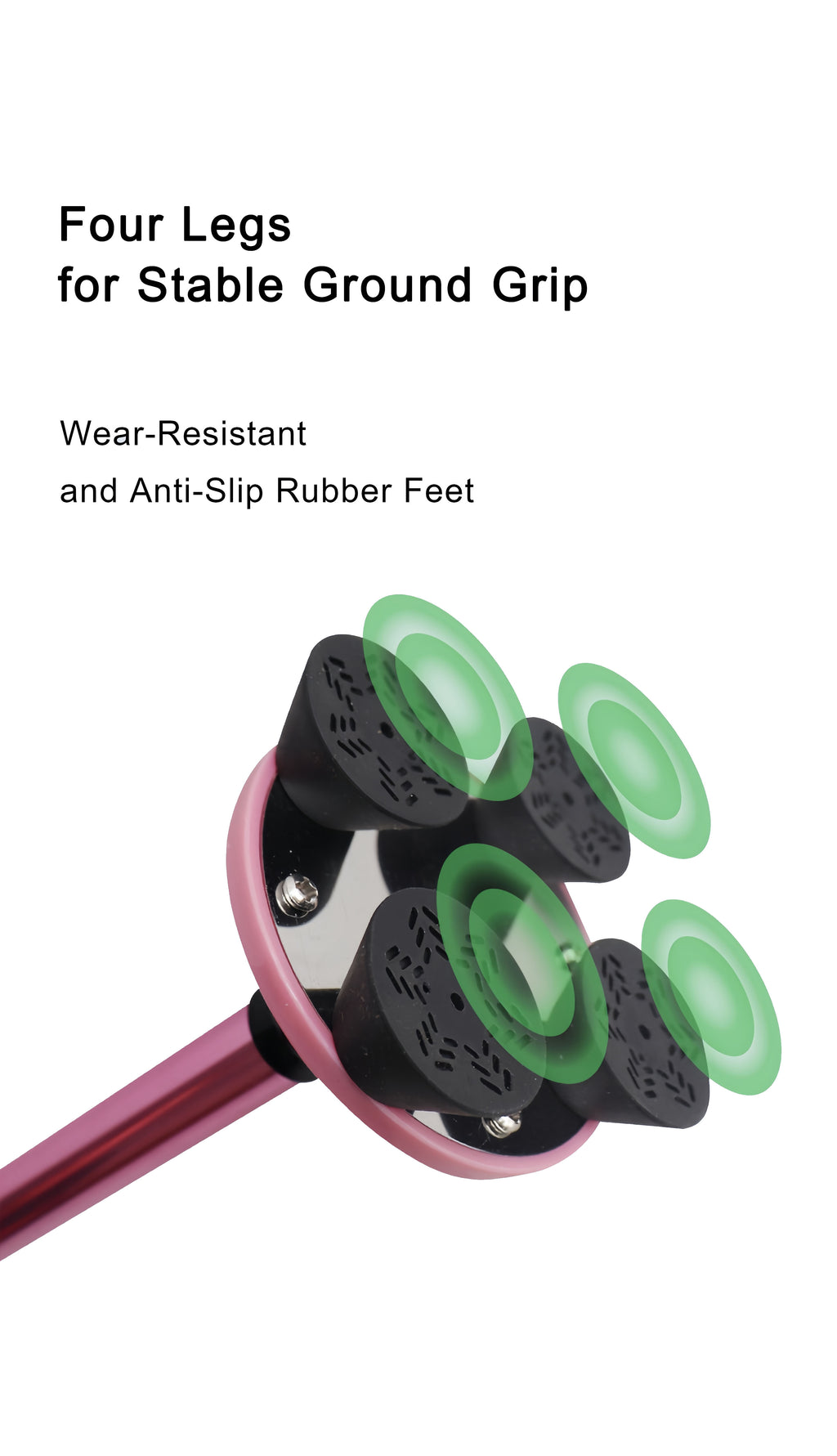 Folding Quad Walking Stick