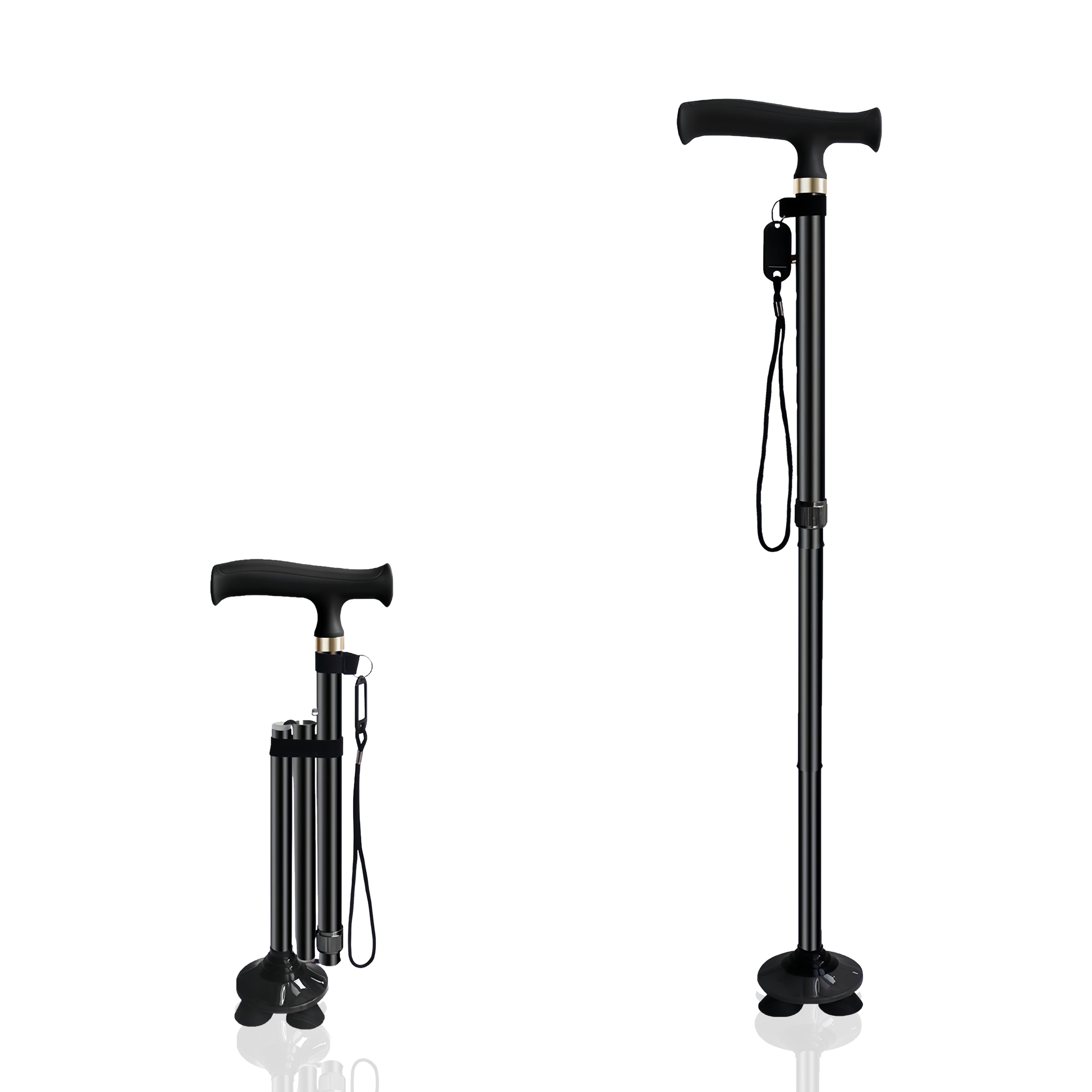 Folding Quad Walking Stick