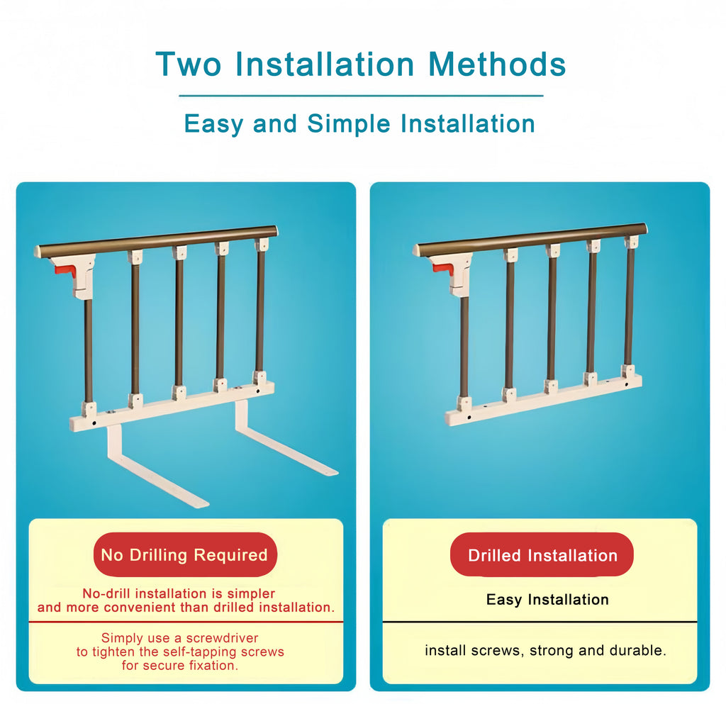 Foldable Bed Safety Guard Rail