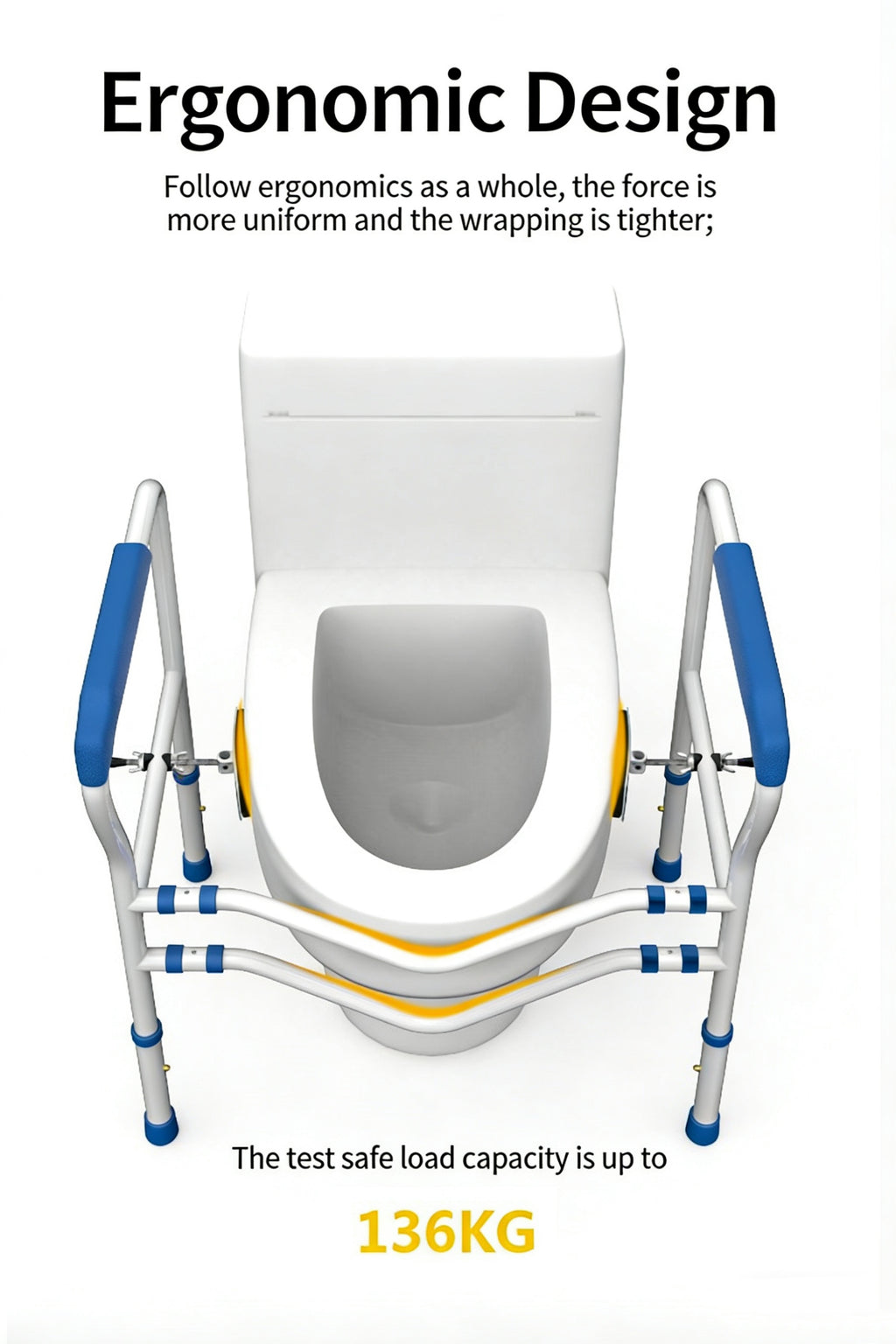 Adjustable Toilet Safety Rail & Stand Assist