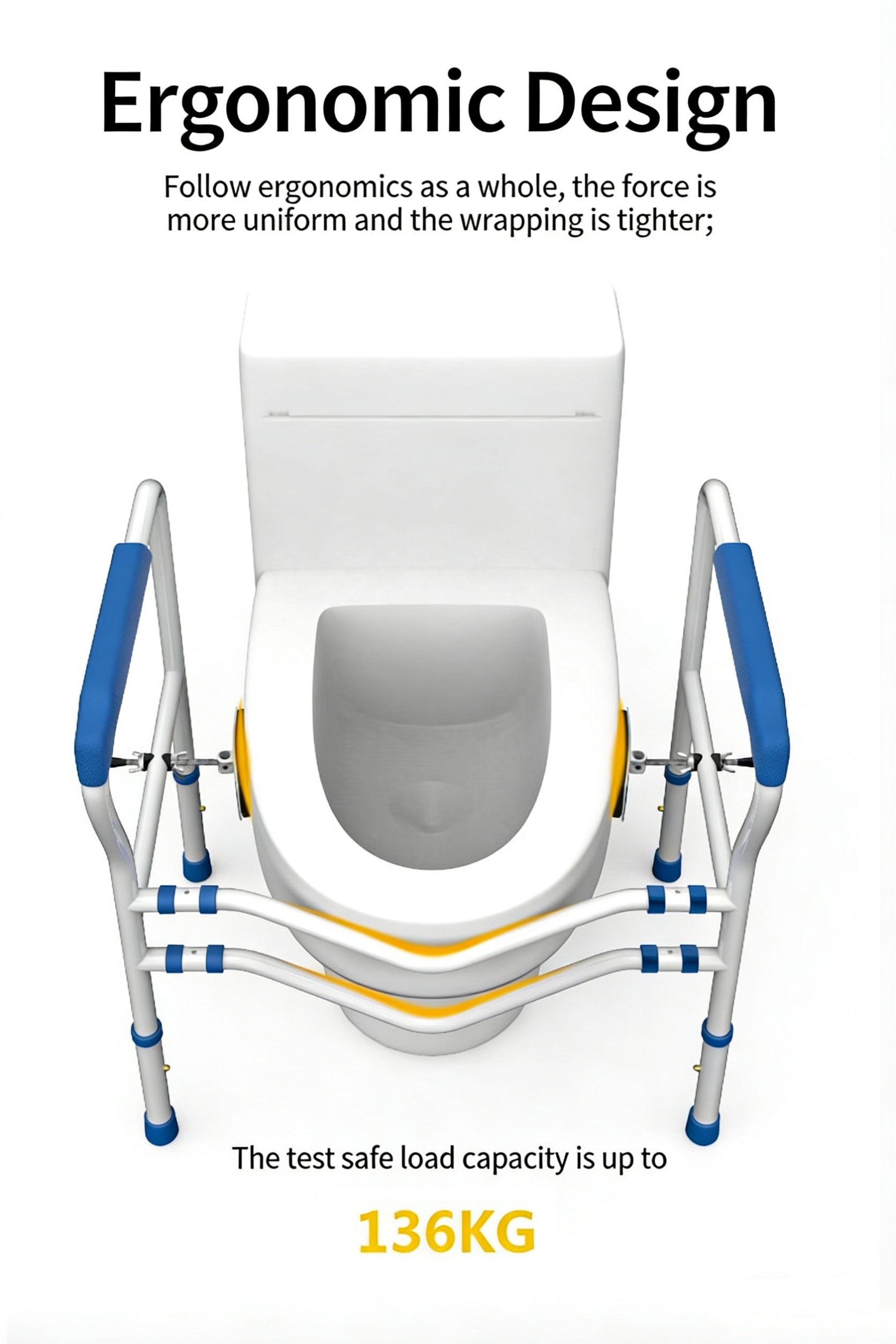 Adjustable Toilet Safety Rail & Stand Assist